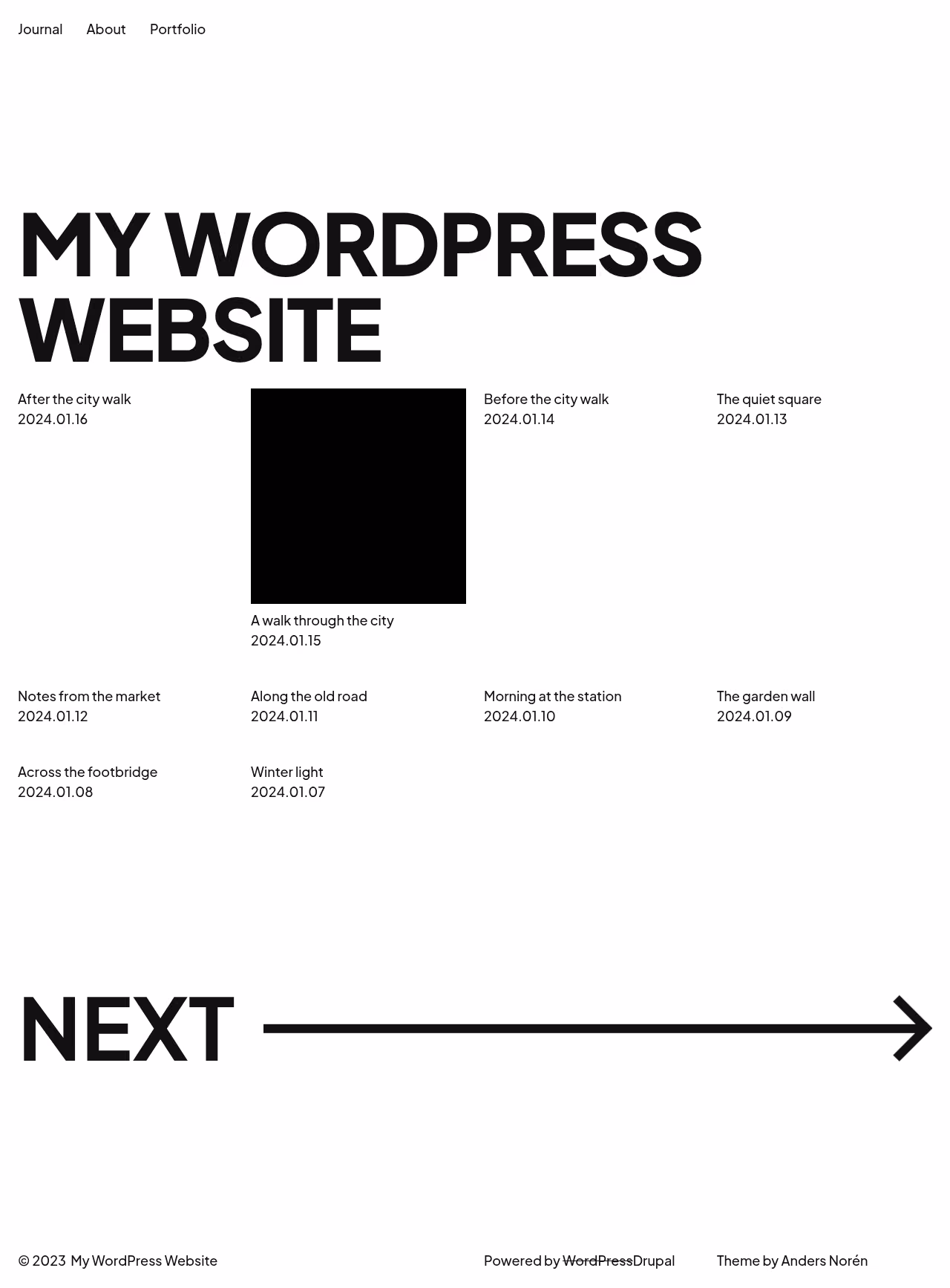 Abisko home page, Drupal conversion by WordPal