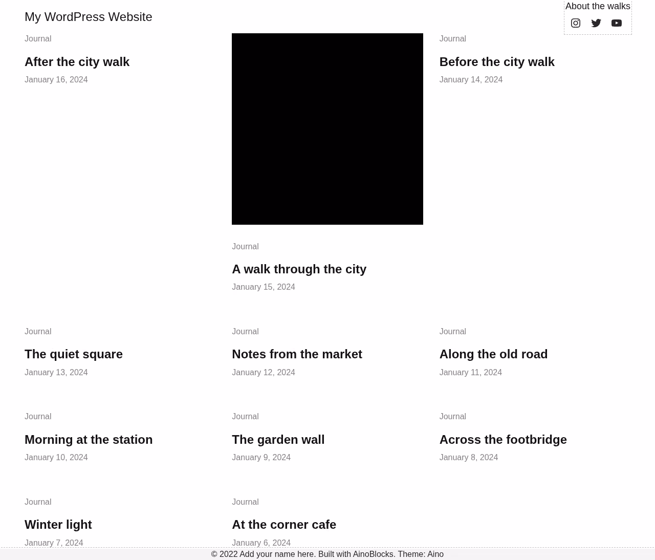 Aino home page, Drupal conversion by WordPal