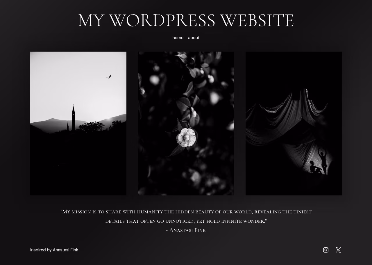 Anastasi home page, Drupal conversion by WordPal