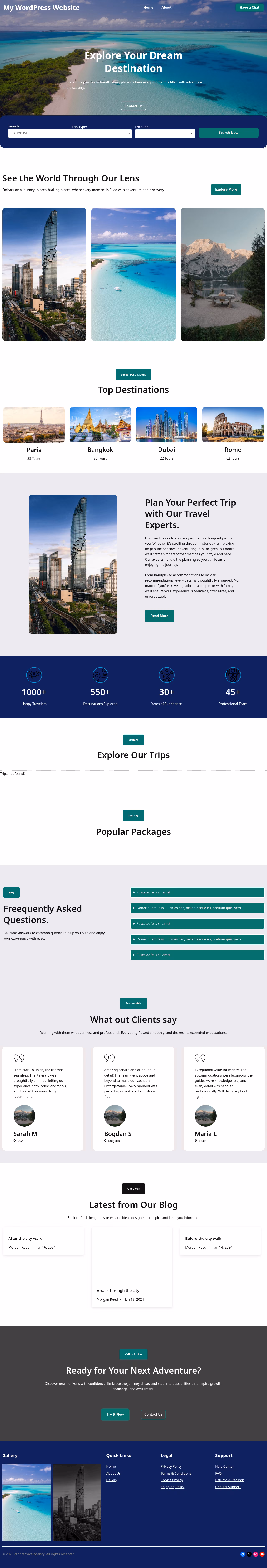 atooratravelagency home page, Drupal conversion by WordPal