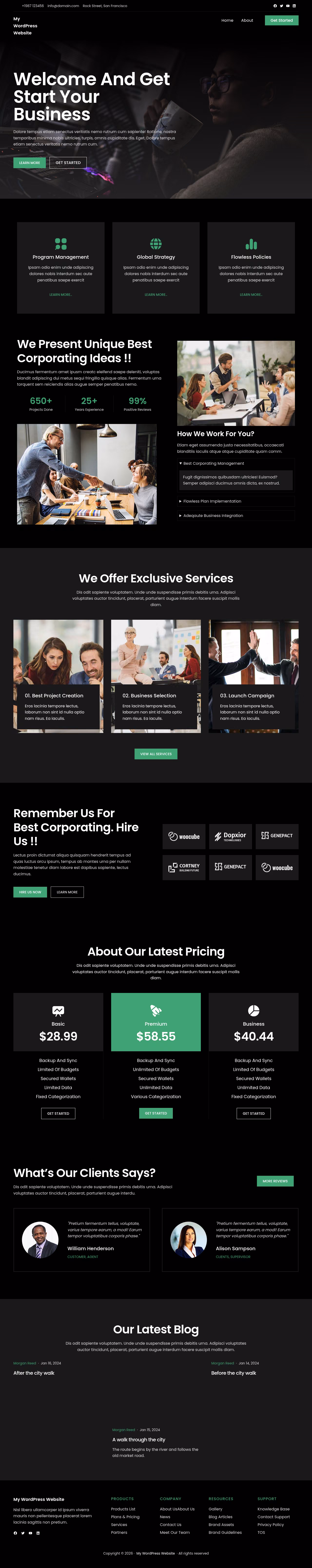Blockskit Corporate home page, Drupal conversion by WordPal