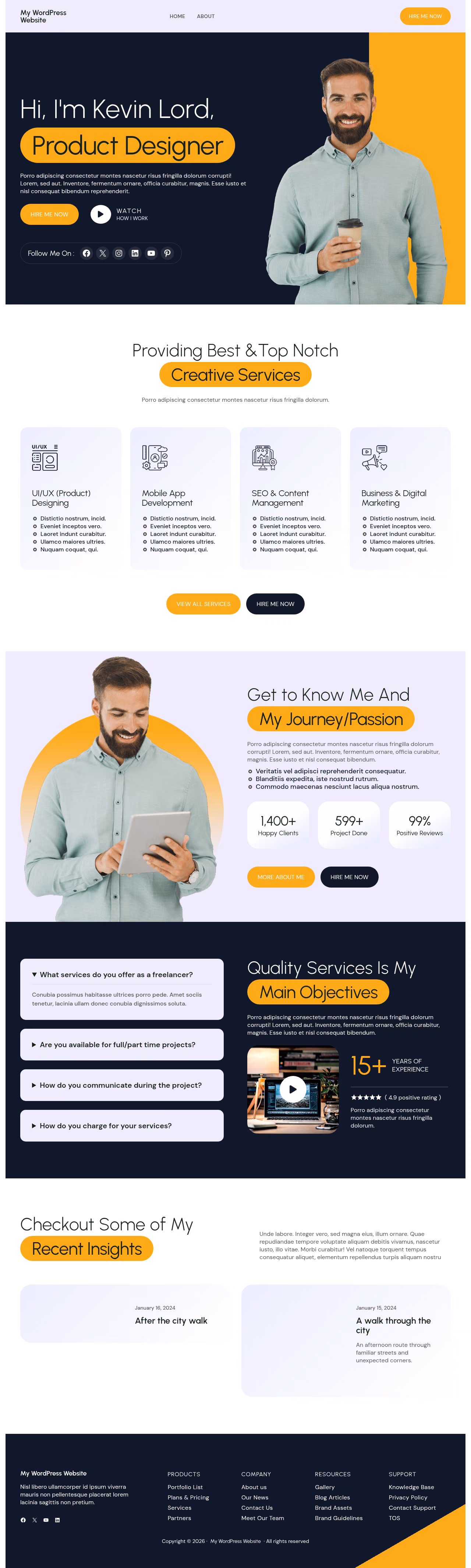 Blockskit Portfolio home page, Drupal conversion by WordPal