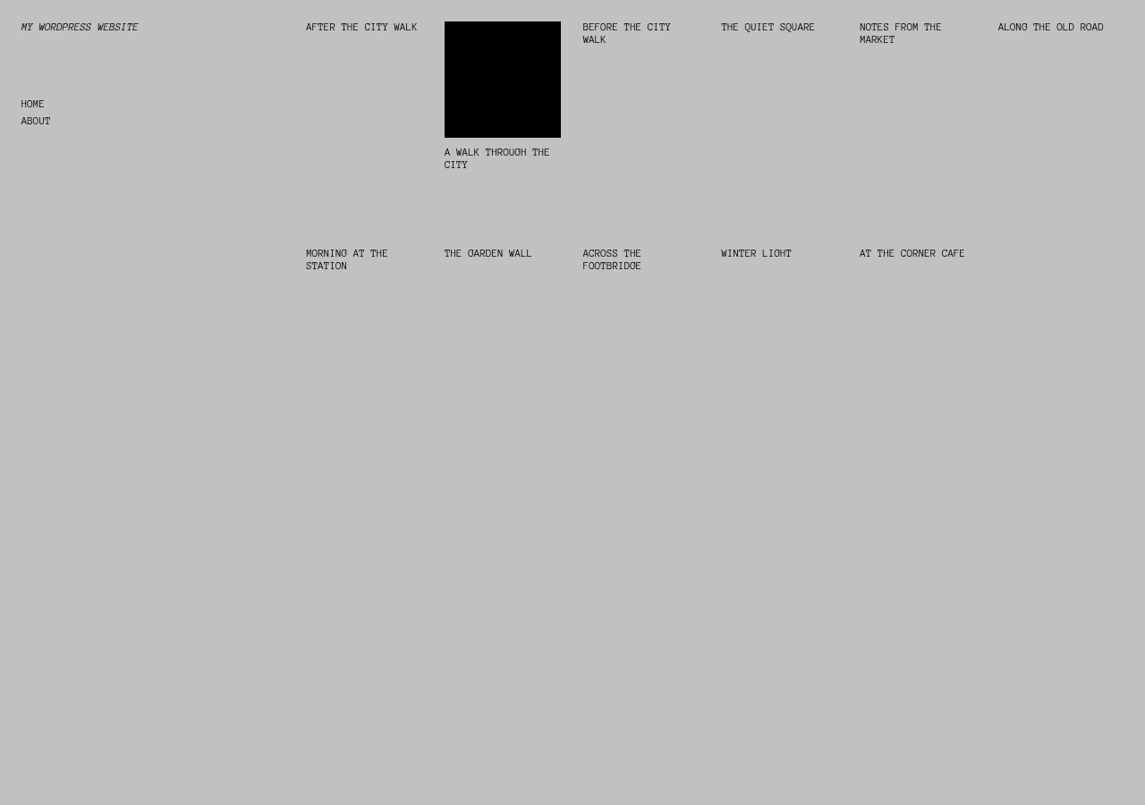Common home page, WordPress original