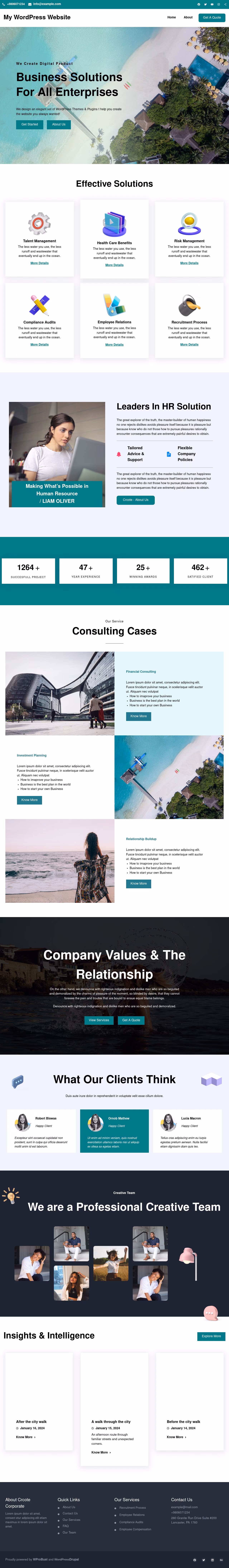 Crcote Corporate home page, Drupal conversion by WordPal