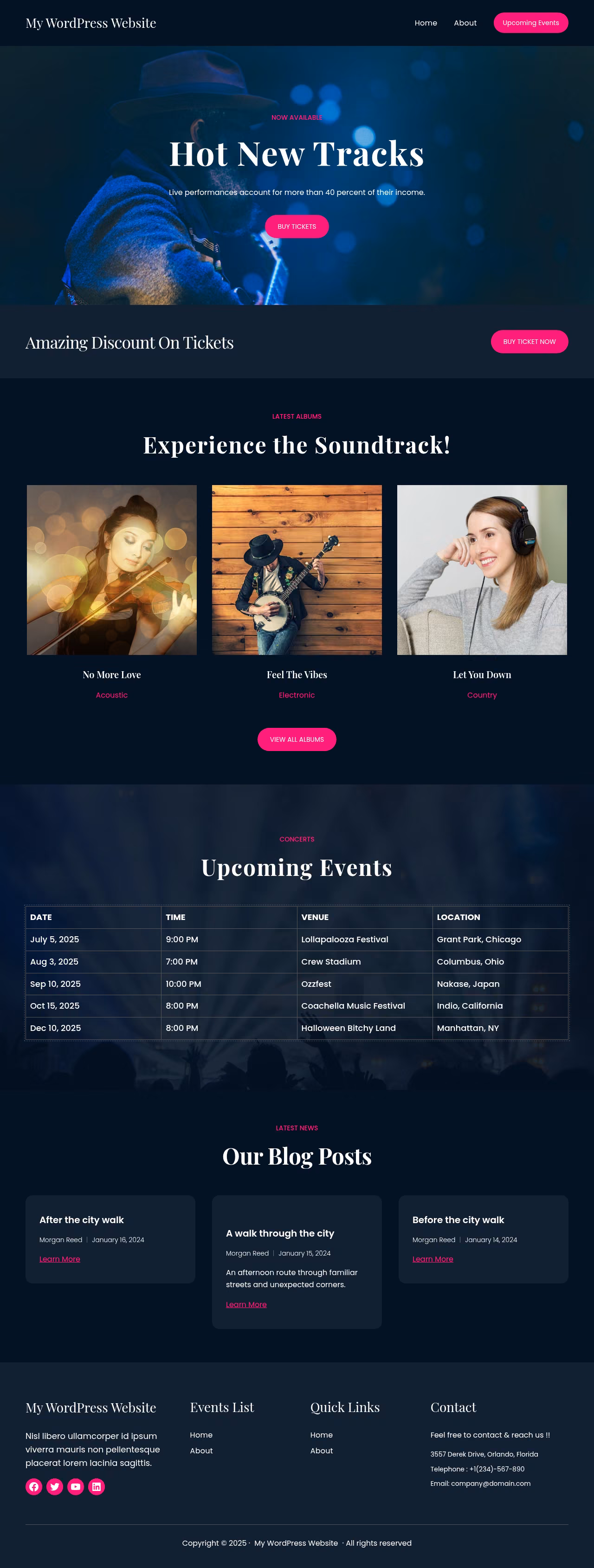 Creativ Music FSE home page, Drupal conversion by WordPal
