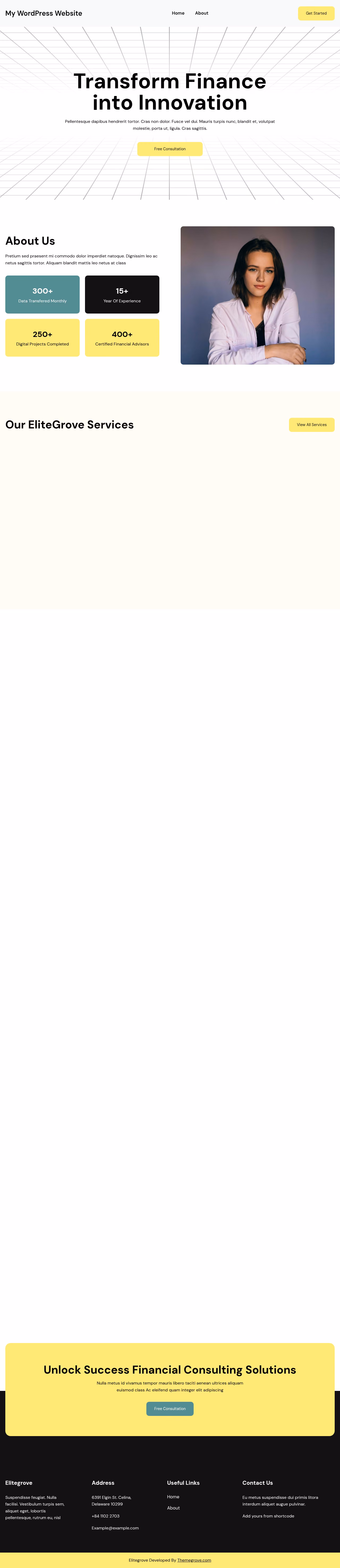 EliteGrove home page, Drupal conversion by WordPal