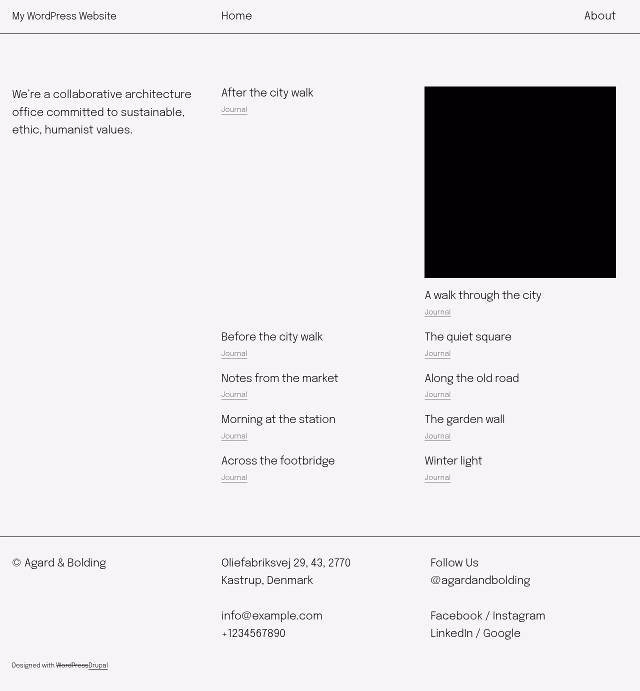 Fewer home page, Drupal conversion by WordPal