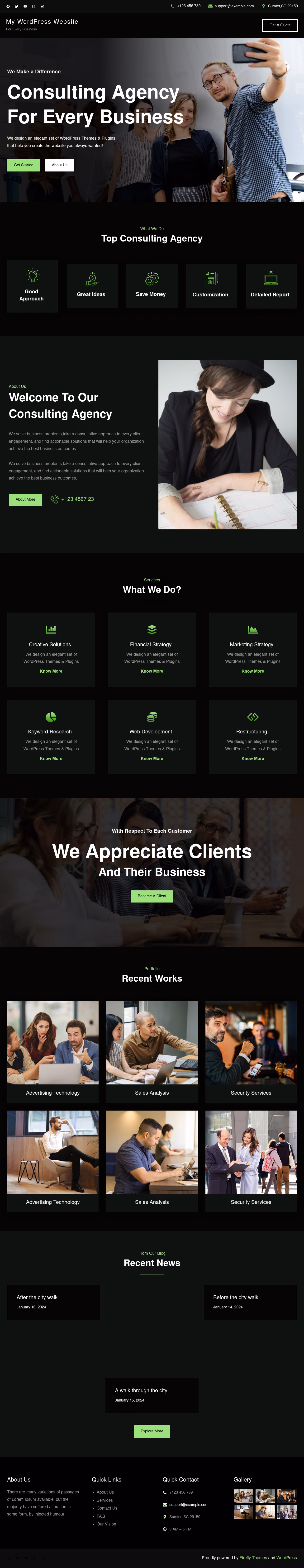 FlexiVerse home page, WordPress original