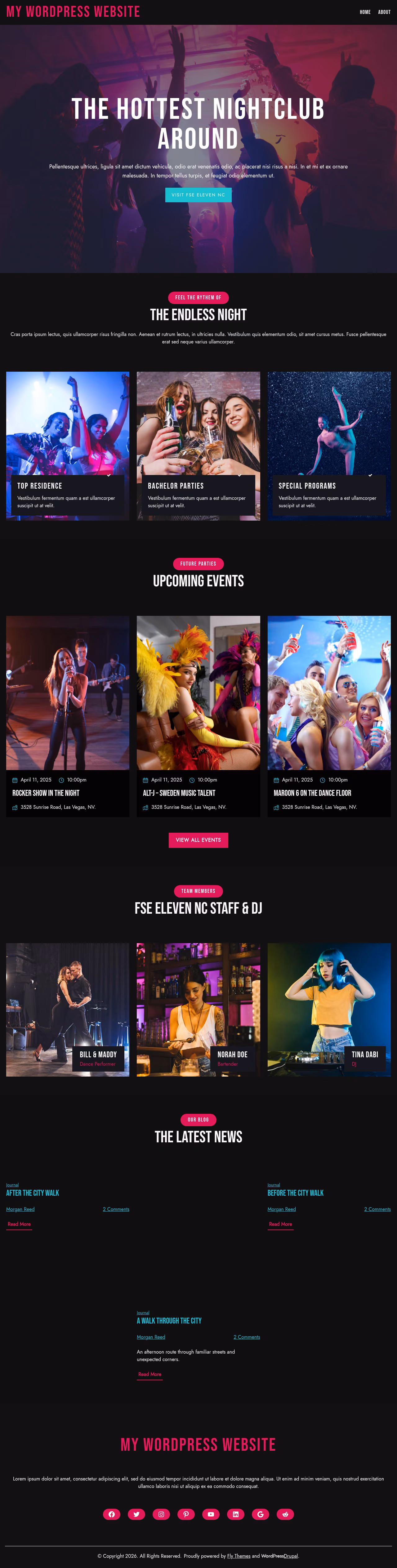 FSE Eleven home page, Drupal conversion by WordPal