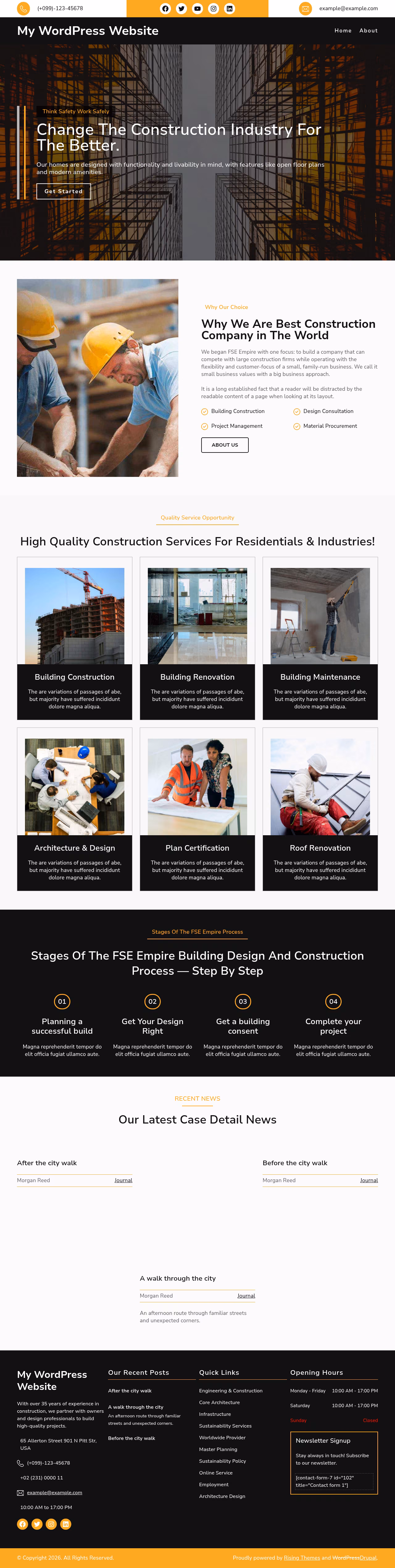 FSE Empire home page, Drupal conversion by WordPal