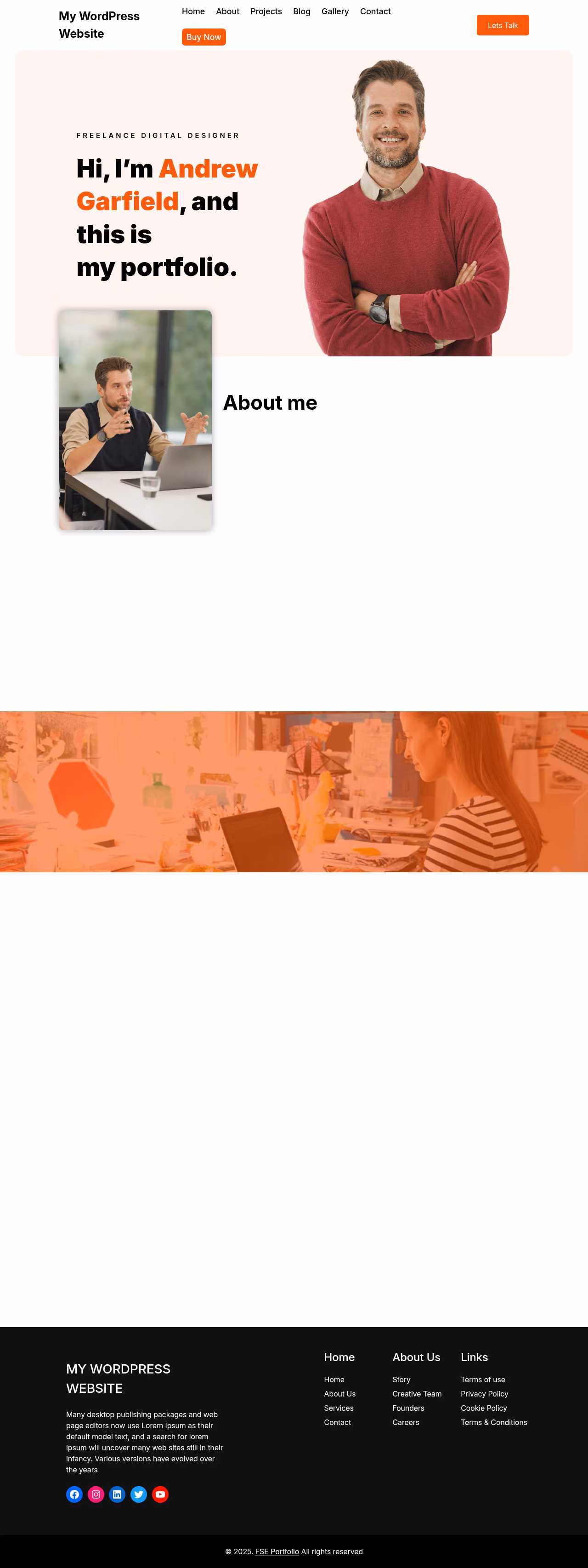 FSE Portfolio home page, Drupal conversion by WordPal