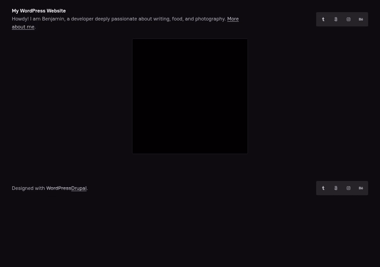 Grammer home page, Drupal conversion by WordPal