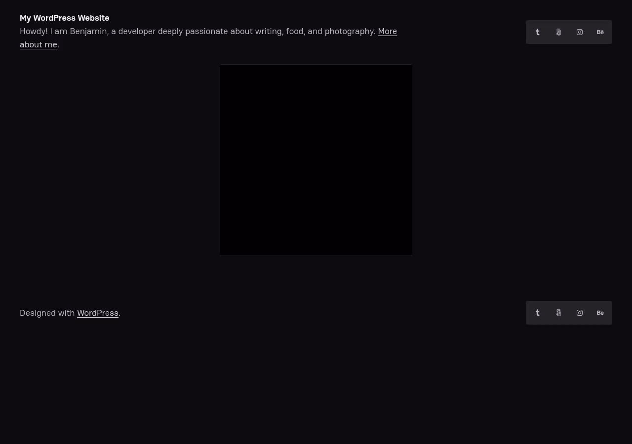 Grammer home page, WordPress original
