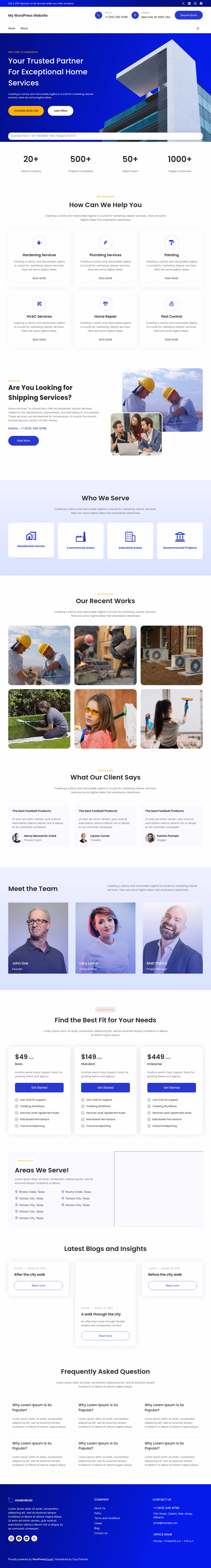 Homedroid home page, Drupal conversion by WordPal