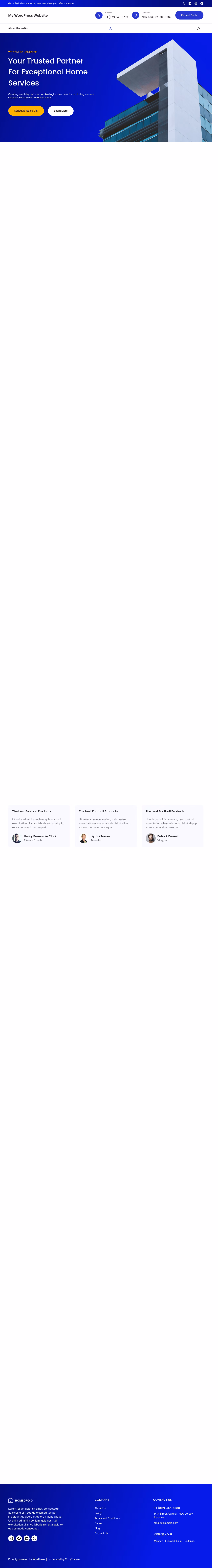 Homedroid home page, WordPress original