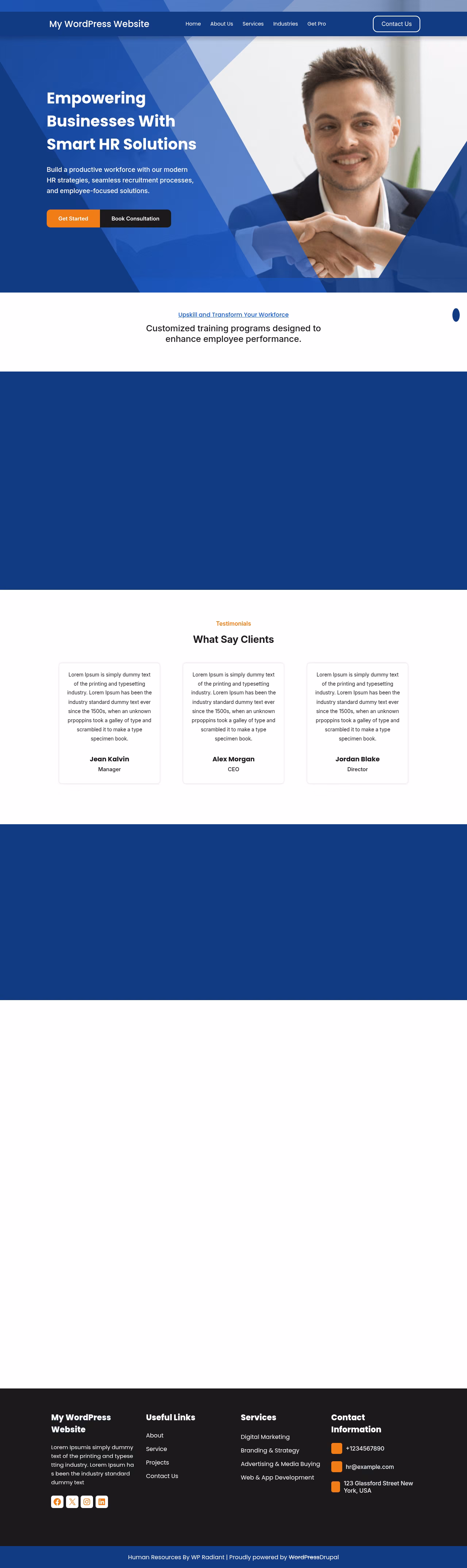 Human Resources home page, Drupal conversion by WordPal