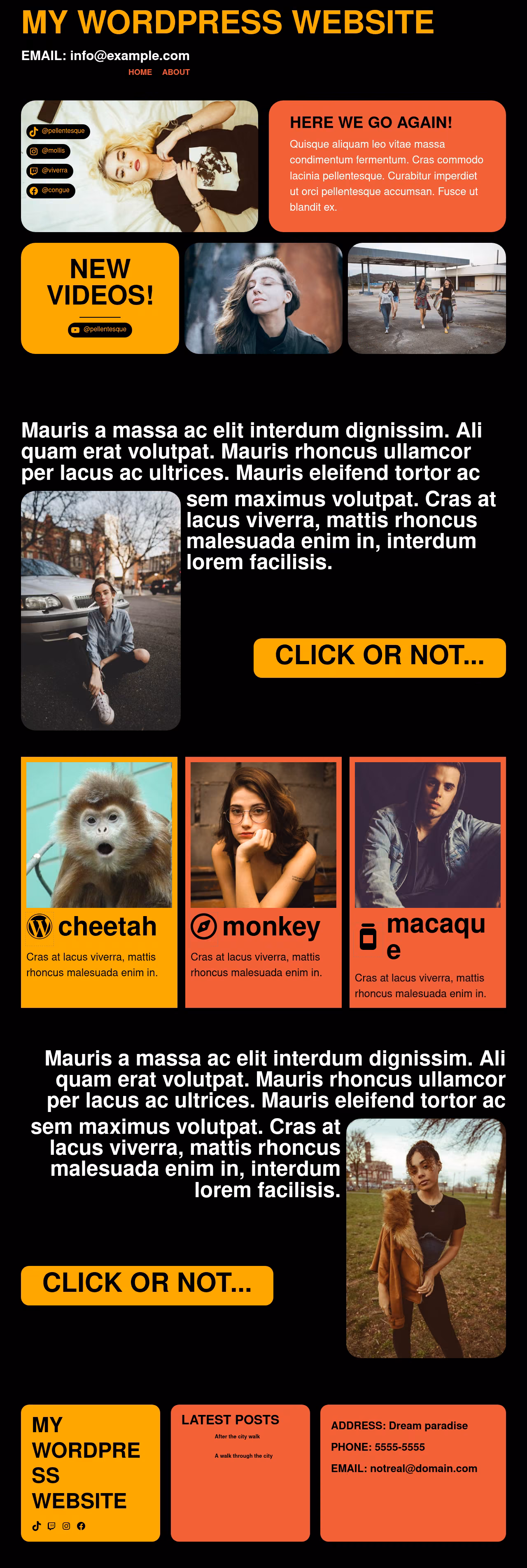 Macaque home page, Drupal conversion by WordPal