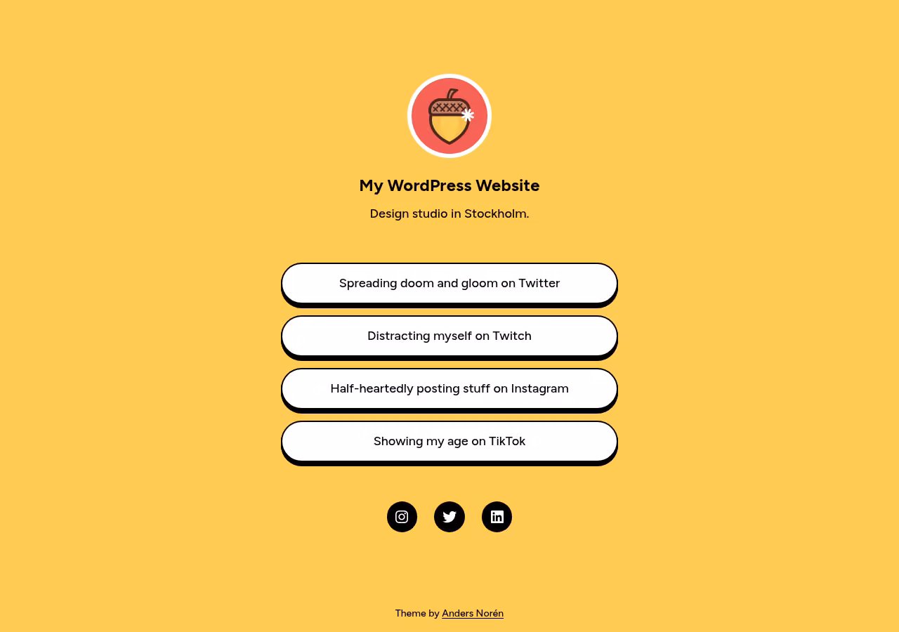 Oaknut home page, Drupal conversion by WordPal