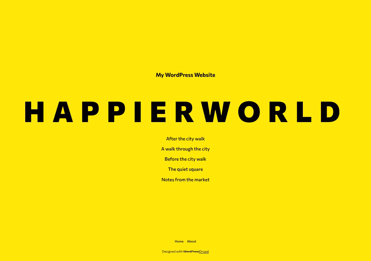 Optimismo home page, Drupal conversion by WordPal