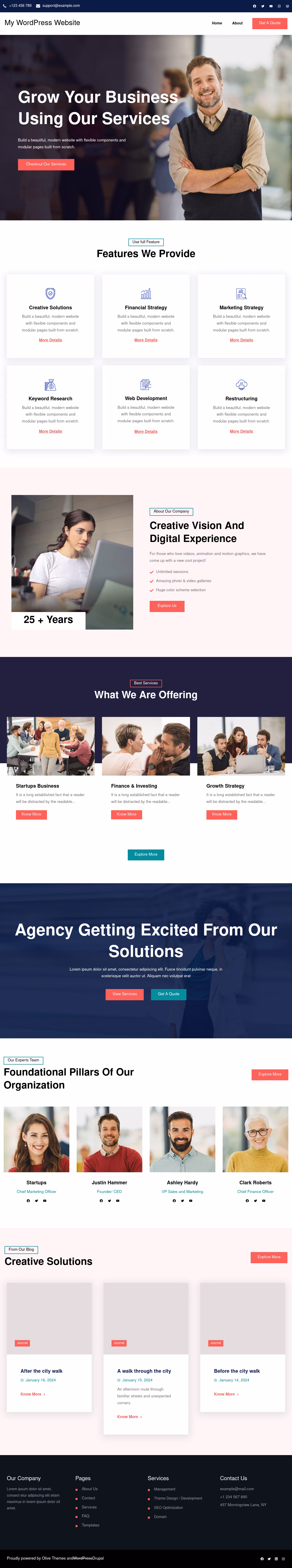 Paloma FSE home page, Drupal conversion by WordPal