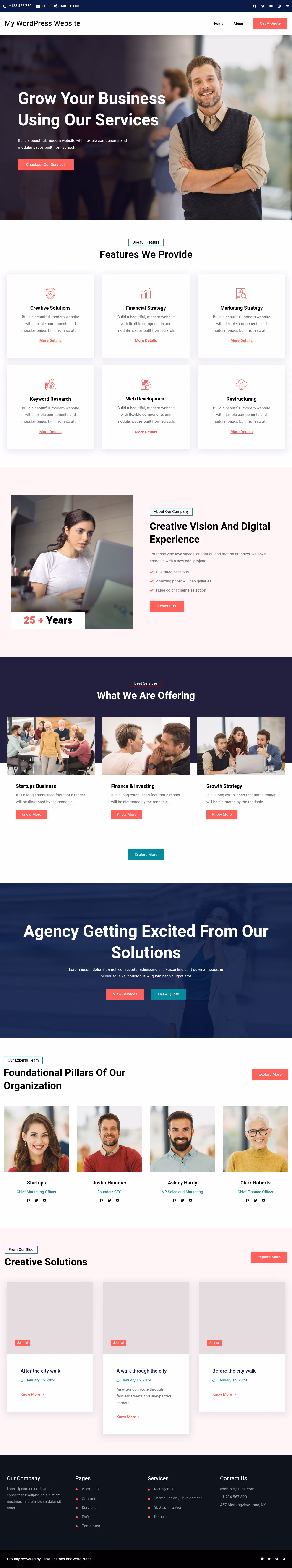 Paloma FSE home page, WordPress original