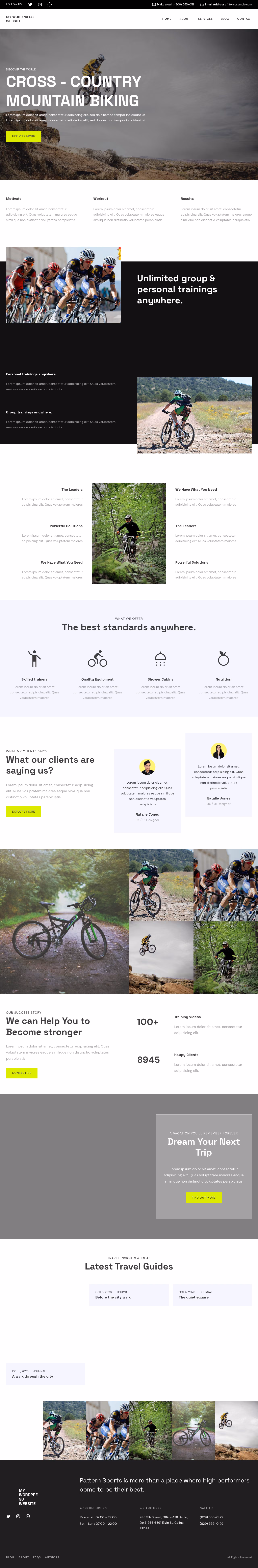 Patterns Sports home page, Drupal conversion by WordPal