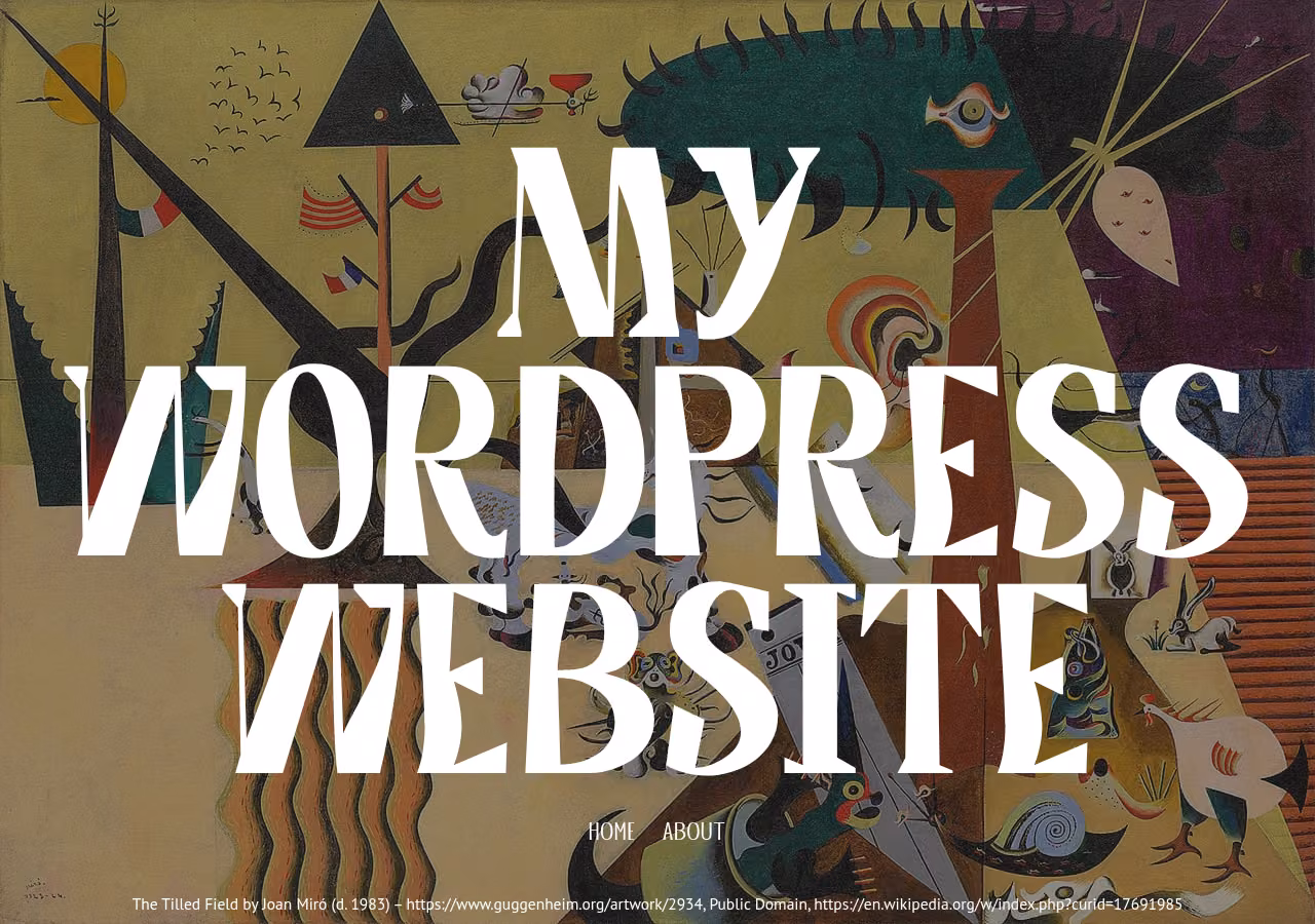 Surrealist home page, WordPress original