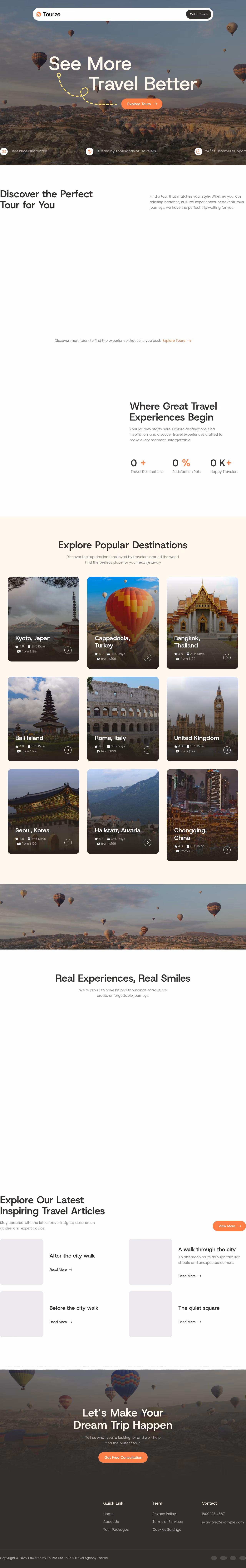 Tourze Lite home page, Drupal conversion by WordPal